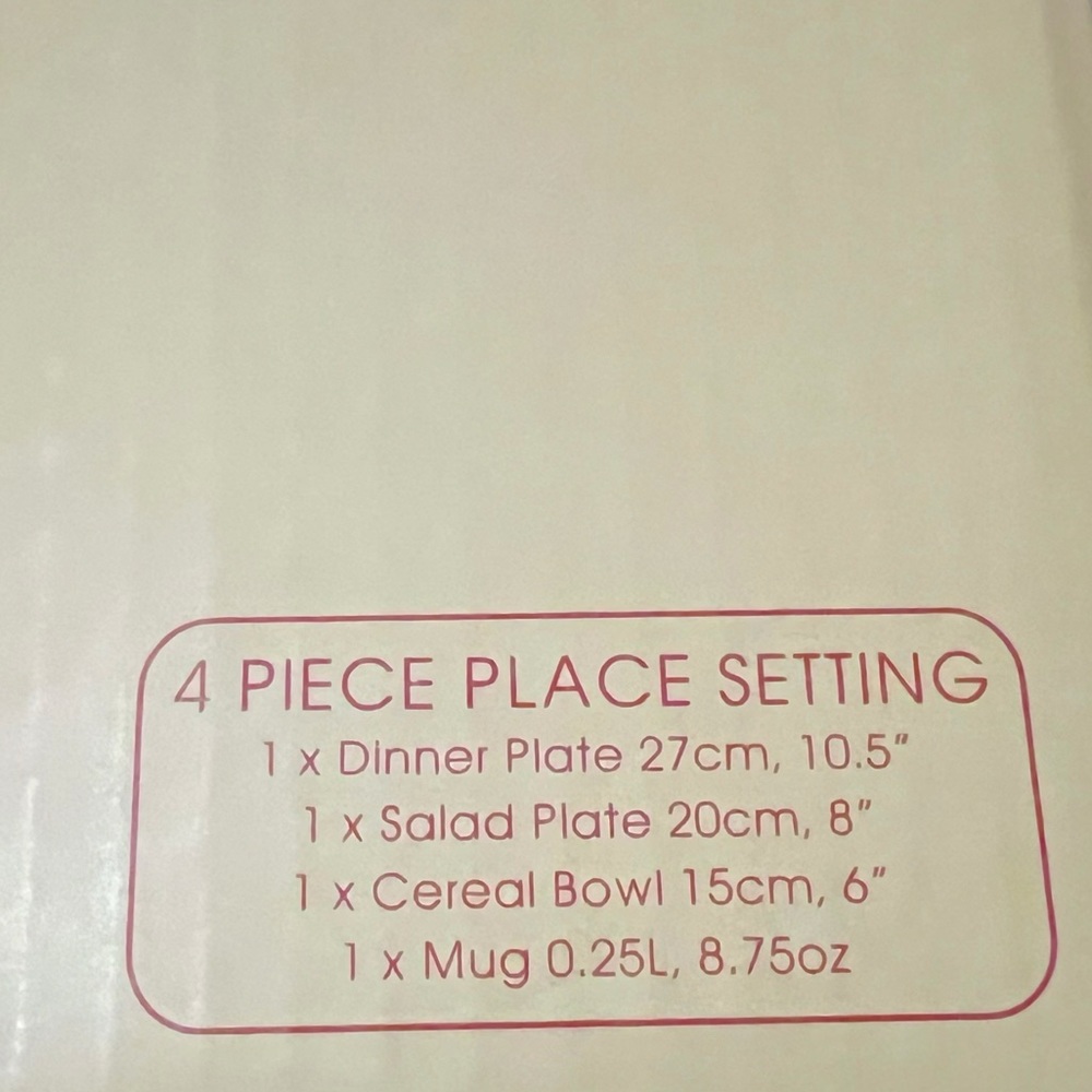 Spode Christmas Tree Dinnerware 4-Piece Plate Setting NEW in Box - Picture 10 of 11